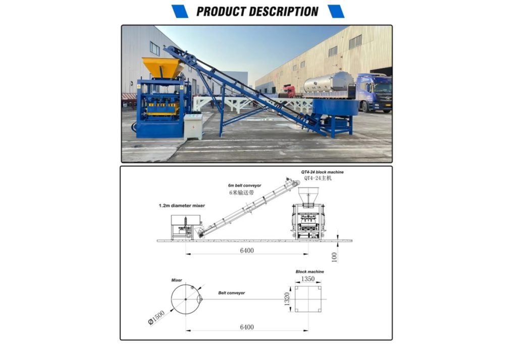 qt4 24 concrete block machine